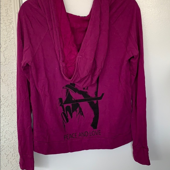 Peace and Love Zip Up Hoodie - Picture 6 of 7